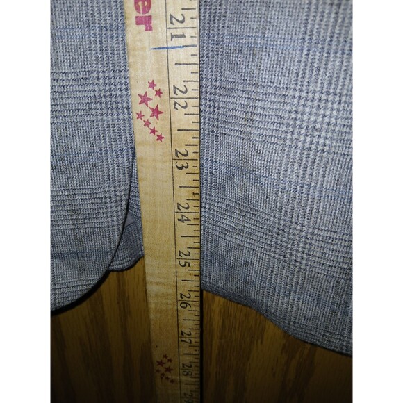 Talbots 2 Button Blazer Jacket Womens 12 Gray Wool Blend Fabric Woven In Italy - Picture 7 of 15